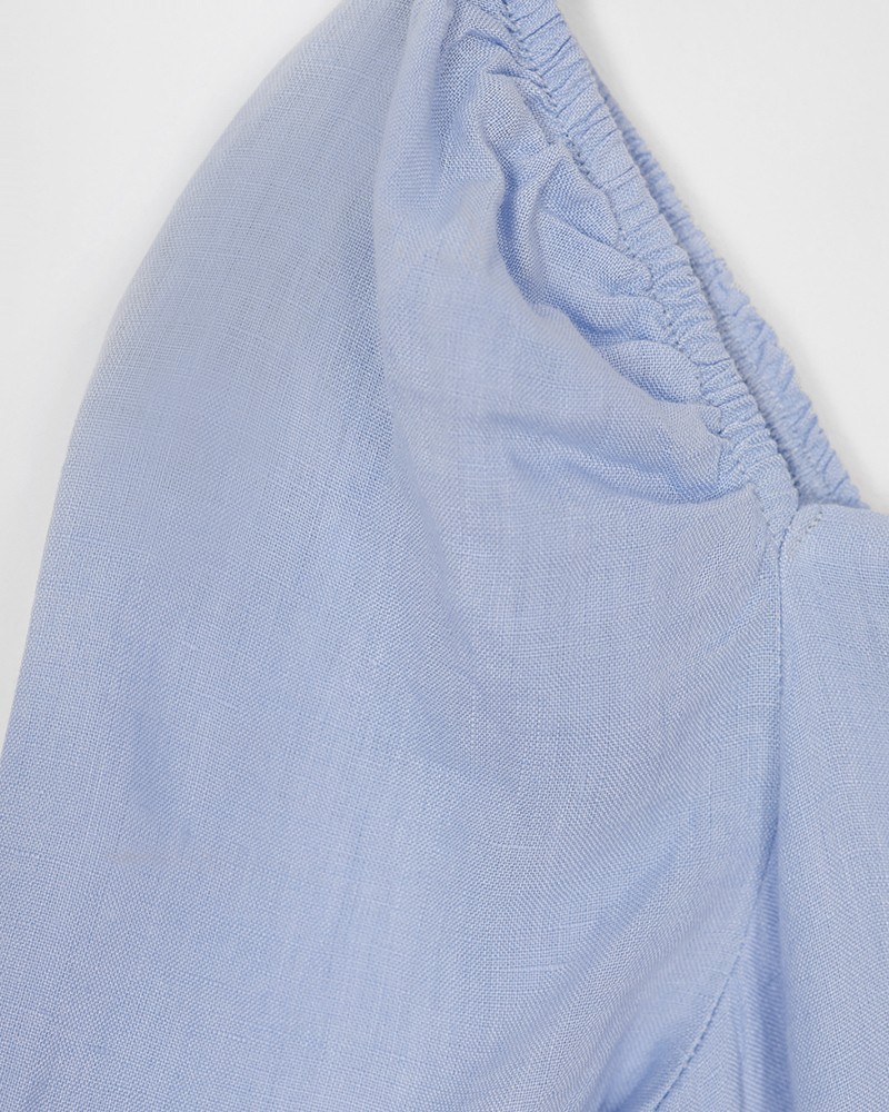 Сукня лляна з розрізом від FASHIONISTA блакитний