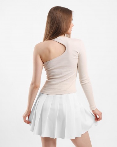 Джемпер з вирізом від FASHIONISTA світло-бежевий