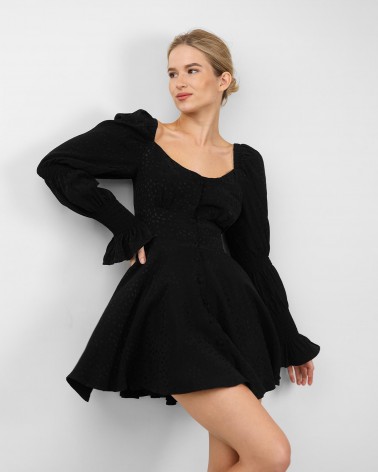 Сукня з однотонною вишивкою від FASHIONISTA  чорний