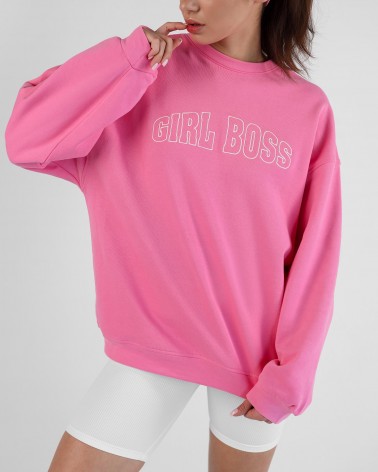 Світшот Girl Boss від FASHIONISTA рожевий