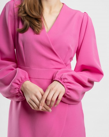 Сукня з імітацією на запах від FASHIONISTA рожевий