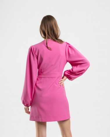 Сукня з імітацією на запах від FASHIONISTA рожевий
