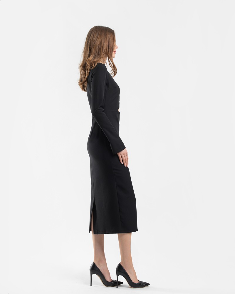 Сукня Laconic з вирізом на талії від FASHIONISTA чорний