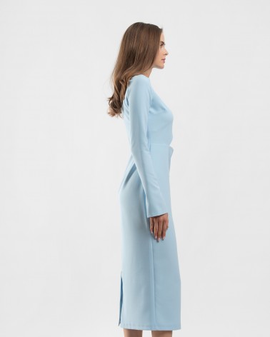 Сукня з вирізом на талії від FASHIONISTA блакитний