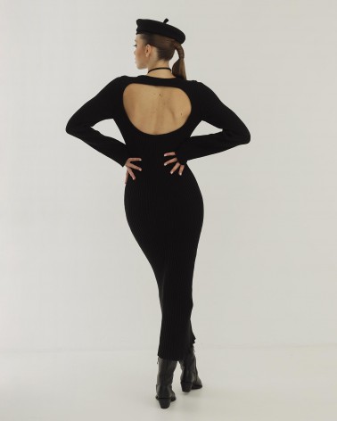 Сукня Texture з вирізом на спині від FASHIONISTA чорний