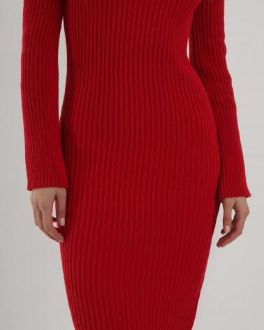 Сукня Texture з вирізом на спині від FASHIONISTA червоний
