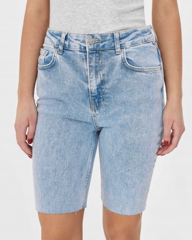 Шорти джинсові скіні Straight від FASHIONISTA блакитний