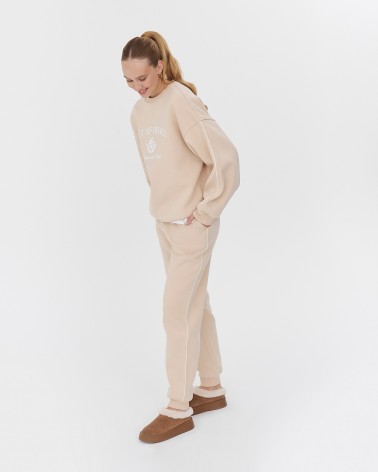 Світло-бежеві штани базові на флісі
 FASHIONISTA