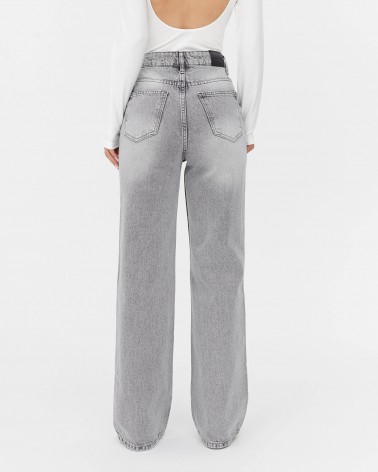 Джинси Straight виварені від FASHIONISTA світло-сірий