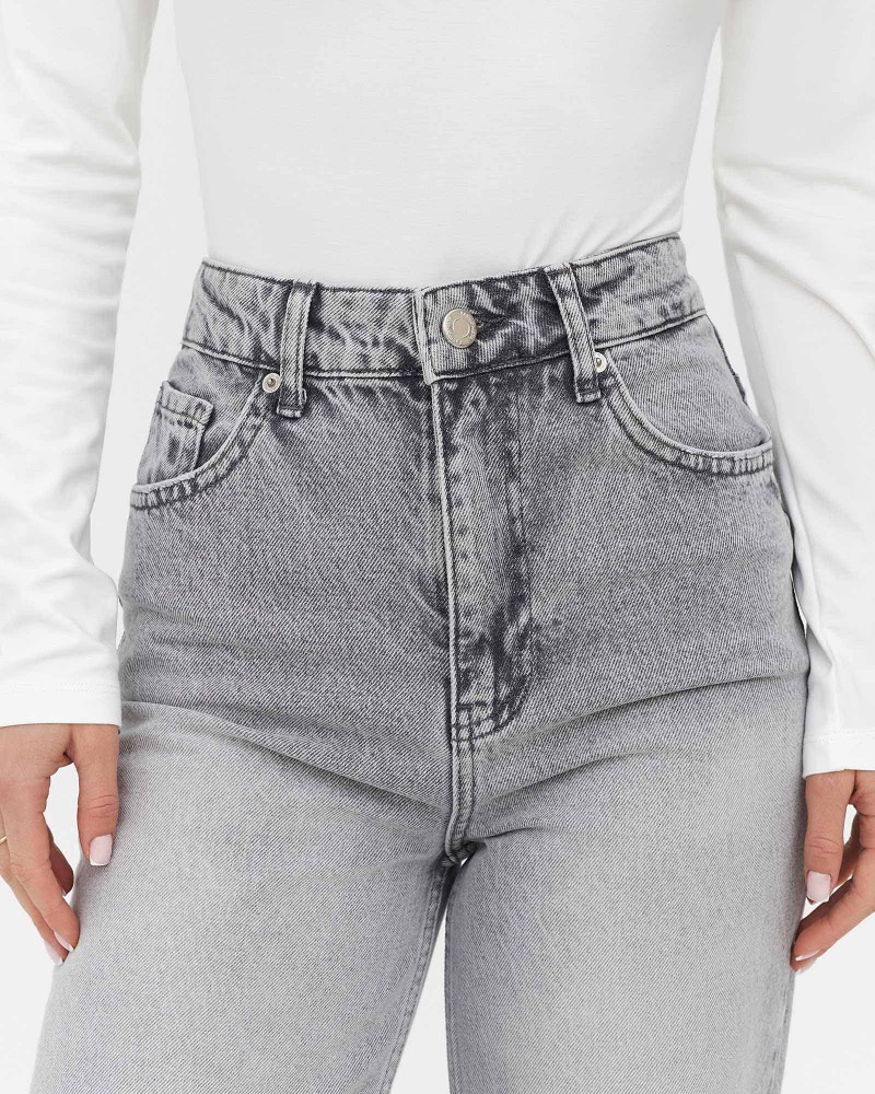 Джинси Straight виварені від FASHIONISTA світло-сірий