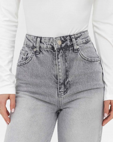 Джинси Straight виварені від FASHIONISTA світло-сірий