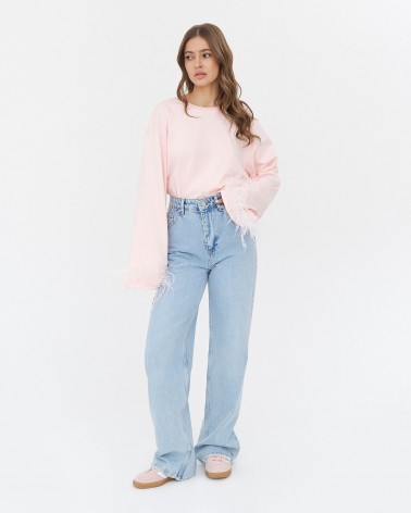 Джинси Straight виварені від FASHIONISTA блакитний