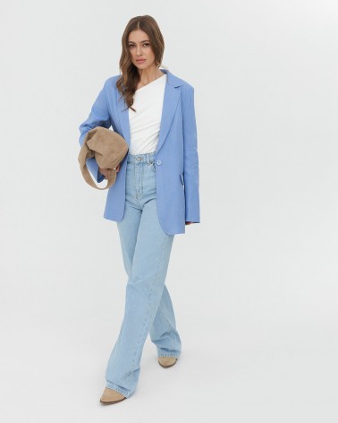 Піджак лляний від FASHIONISTA блакинтий