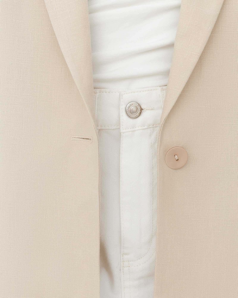 Піджак лляний від FASHIONISTA світло-бежевий