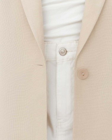 Піджак лляний від FASHIONISTA світло-бежевий
