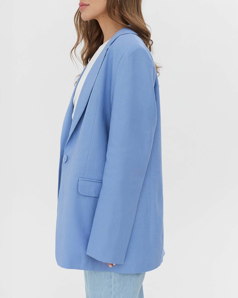 Піджак лляний від FASHIONISTA блакинтий