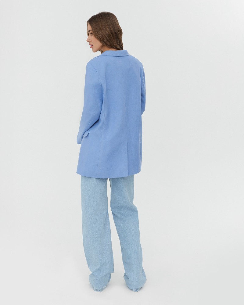 Піджак лляний від FASHIONISTA блакинтий