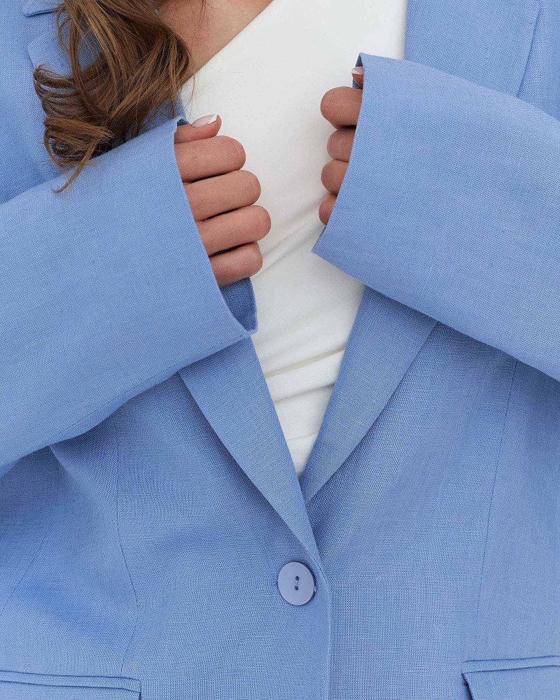 Піджак лляний від FASHIONISTA блакинтий