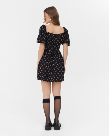 Сукня з об'ємними рукавами від FASHIONSTA чорний