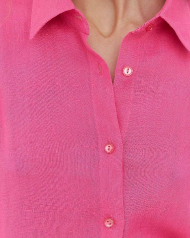 Сорочка лляна від FASHIONISTA рожевий