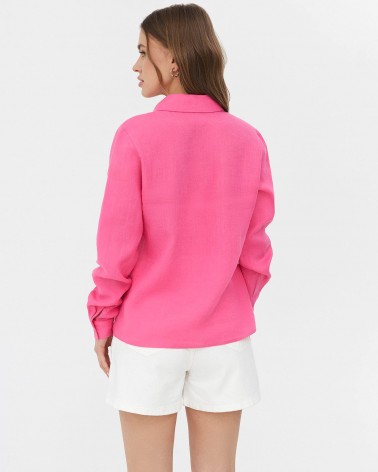 Сорочка лляна від FASHIONISTA рожевий