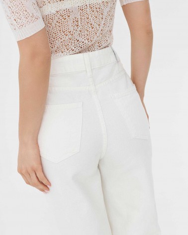 Джинси Straight однотонні від FASHIONISTA молочний