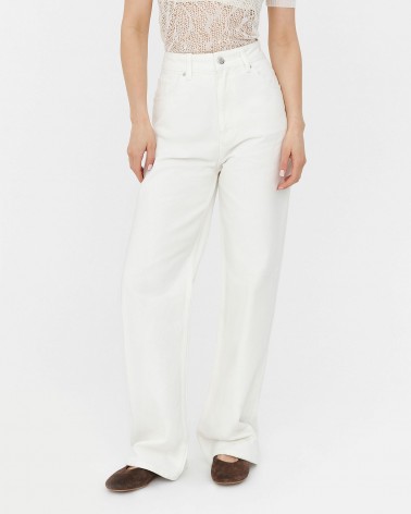 Джинси Straight однотонні від FASHIONISTA молочний