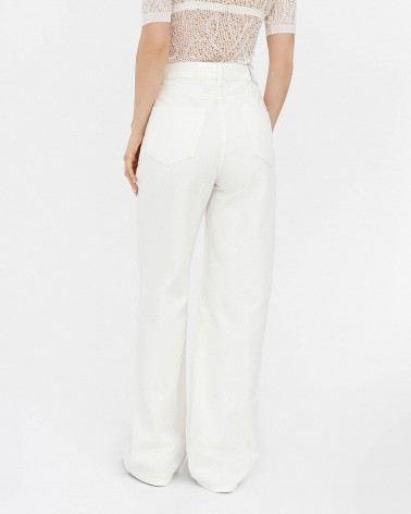 Джинси Straight однотонні від FASHIONISTA молочний