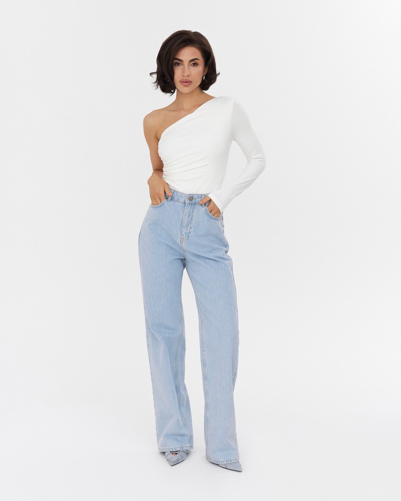 Джинси Straight однотонні від FASHIONISTA блакитний