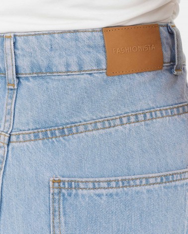 Джинси Straight однотонні від FASHIONISTA блакитний