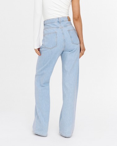 Джинси Straight однотонні від FASHIONISTA блакитний