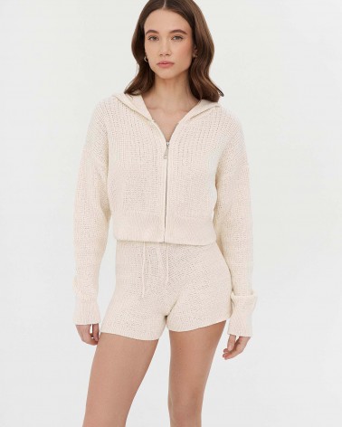 Шорти трикотажні від FASHIONISTA світло-бежевий