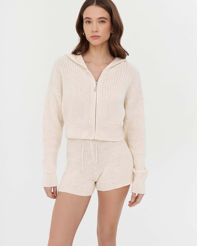 Шорти трикотажні від FASHIONISTA світло-бежевий