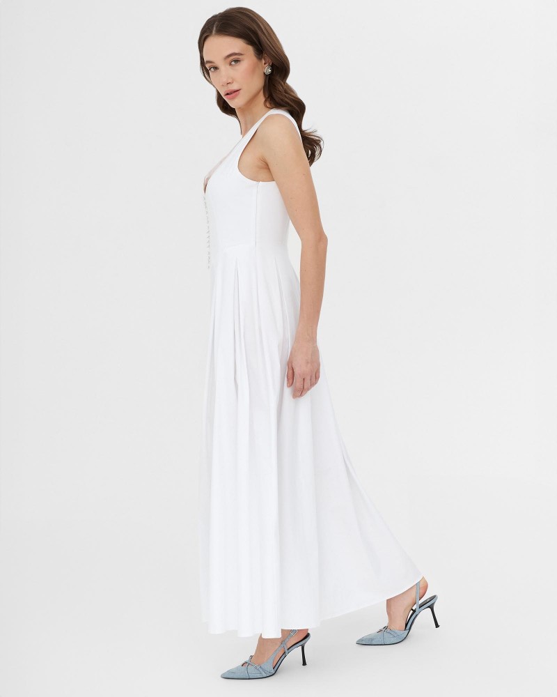 Сарафан бавовняний з ґудзиками
 від FASHIONSTA білий