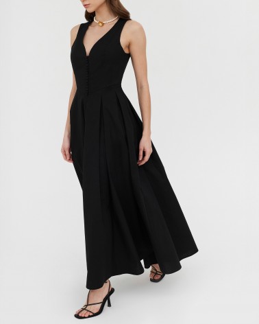 Сарафан бавовняний з ґудзиками
 від FASHIONSTA чорний