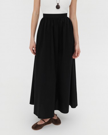 Спідниця-максі бавовняна від FASHIONISTA чорний