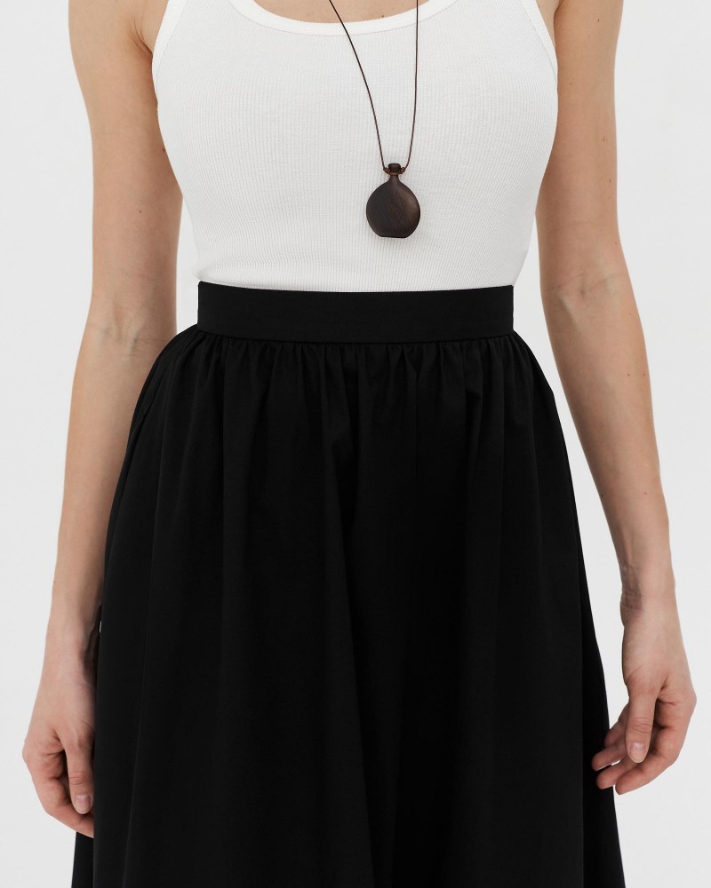 Спідниця-максі бавовняна від FASHIONISTA чорний