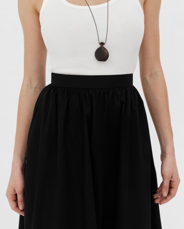 Спідниця-максі бавовняна від FASHIONISTA чорний