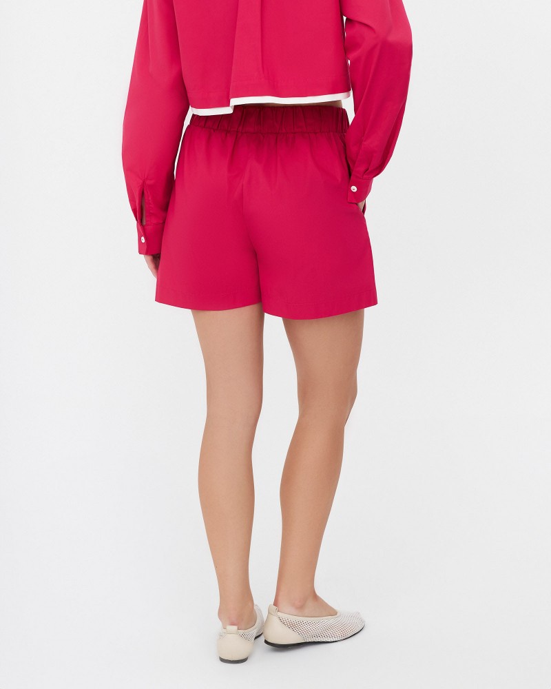Шорти бавовняні однотонні від FASHIONISTA фуксія