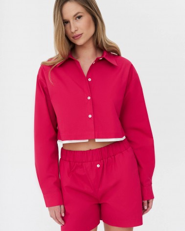 Сорочка вкорочена від FASHIONISTA фуксія