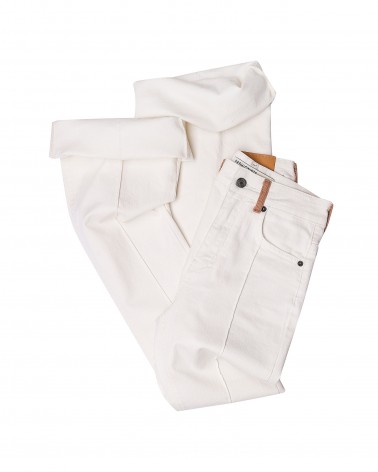 Джинси Flared з декоративними швами (KS) від FASHIONISTA молочний