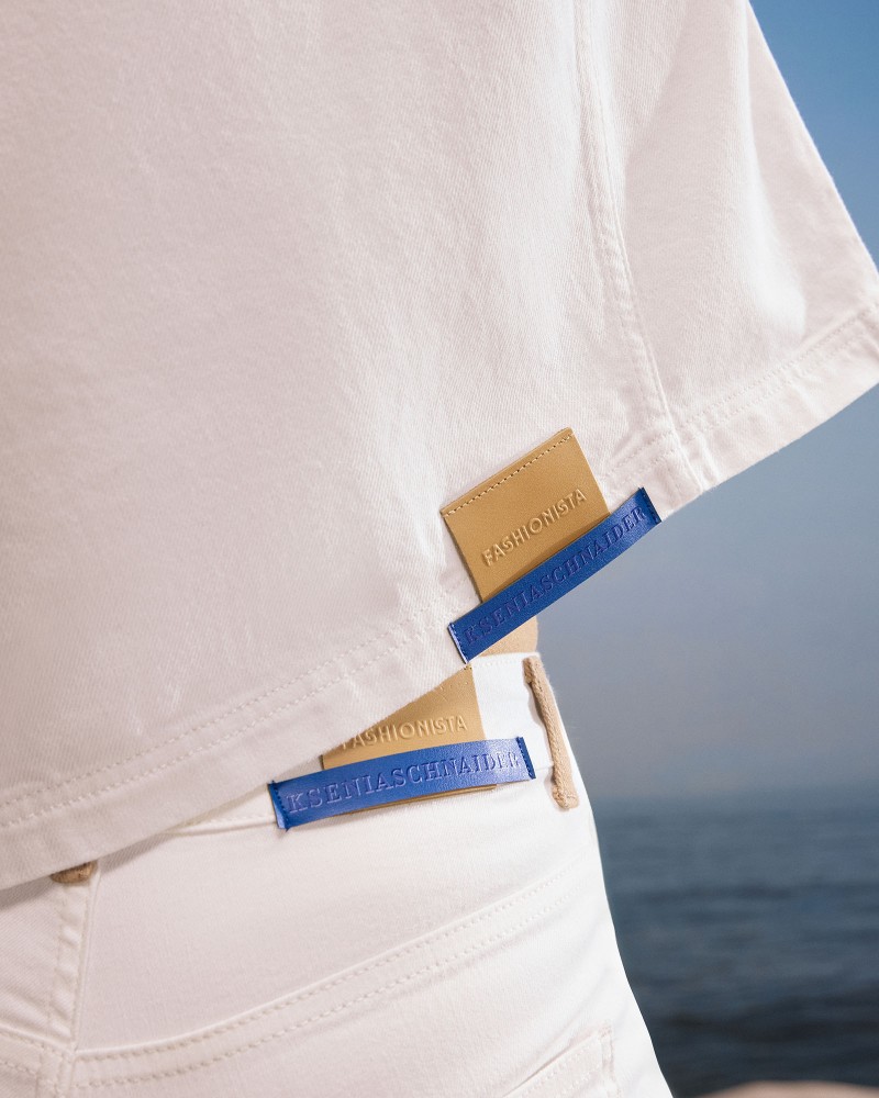 Джинси Flared з декоративними швами (KS) від FASHIONISTA молочний