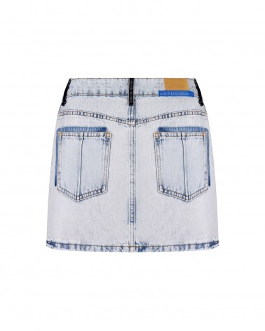Спідниця-міні джинсова (KS) від FASHIONISTA блакитний