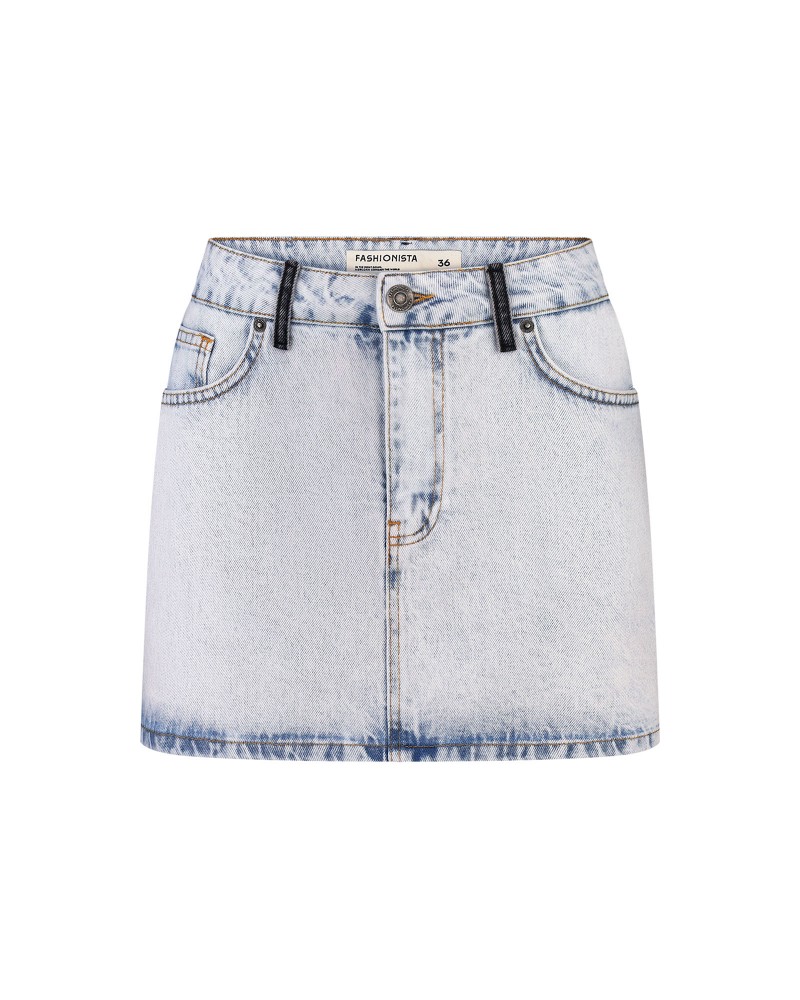 Спідниця-міні джинсова (KS) від FASHIONISTA блакитний