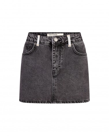Спідниця-міні джинсова (KS) від FASHIONISTA темно-сірий