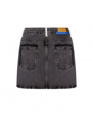 Спідниця-міні джинсова (KS) від FASHIONISTA темно-сірий