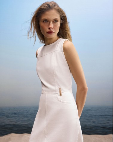 Сарафан джинсовий (KS) від FASHIONISTA молочний