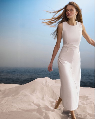 Сарафан джинсовий (KS) від FASHIONISTA молочний