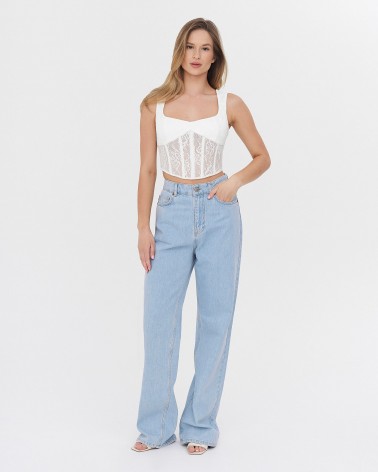 Корсет мереживний від FASHIONISTA білий