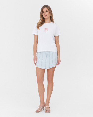 Футболка з принтом від FASHIONISTA білий